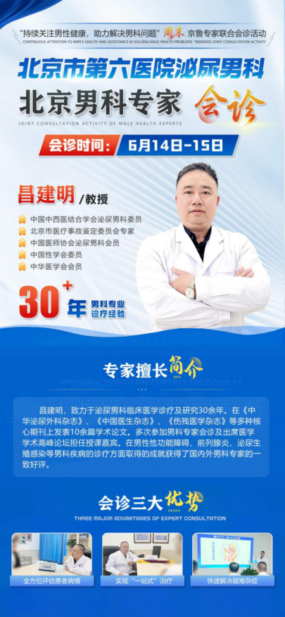 京鲁男科名医联合会诊启动！昌建明教授领衔坐诊山东东方男科医院，破